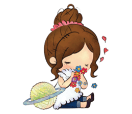 Stuffed planet. sticker #12576034