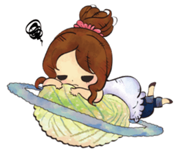 Stuffed planet. sticker #12576036