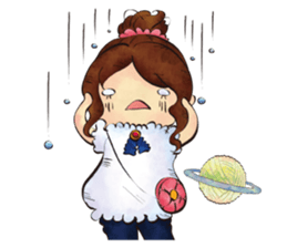 Stuffed planet. sticker #12576037