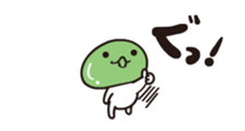 Animated edamamekun by peco sticker #12576318