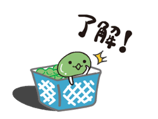 Animated edamamekun by peco sticker #12576319