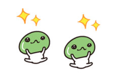 Animated edamamekun by peco sticker #12576322