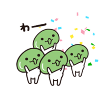 Animated edamamekun by peco sticker #12576325