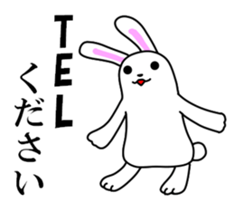 Soft movement of the rabbit 3 sticker #12576349