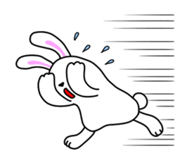 Soft movement of the rabbit 3 sticker #12576351