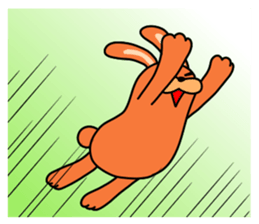 Soft movement of the rabbit 3 sticker #12576353