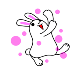 Soft movement of the rabbit 3 sticker #12576354