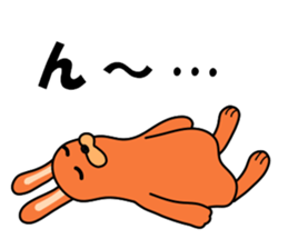 Soft movement of the rabbit 3 sticker #12576359