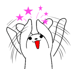 Soft movement of the rabbit 3 sticker #12576370