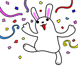 Soft movement of the rabbit 3 sticker #12576372