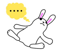 Soft movement of the rabbit 3 sticker #12576374