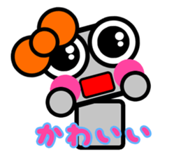 Daily life of a pretty robot sticker #12577107