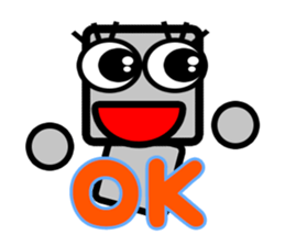 Daily life of a pretty robot sticker #12577115