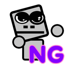 Daily life of a pretty robot sticker #12577116