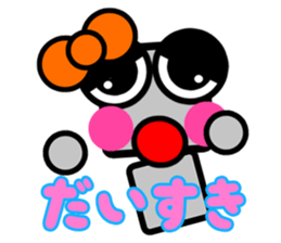 Daily life of a pretty robot sticker #12577121