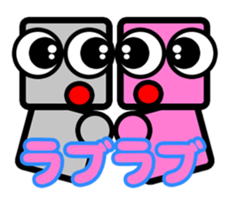 Daily life of a pretty robot sticker #12577122