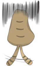 Pi dou cat sticker #12577268