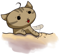Pi dou cat sticker #12577298