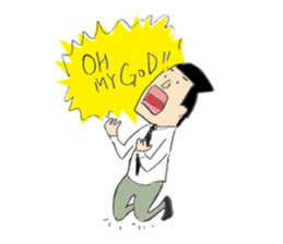 Businessman "Kenji" Go! Go! sticker #12577796