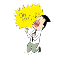 Businessman "Kenji" Go! Go! sticker #12577796