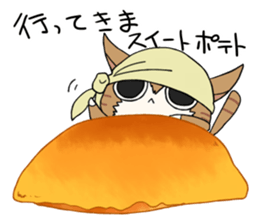 Funny candy stamp sticker #12578494