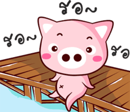 Cute pig.. sticker #12578755