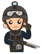 Carlos the SWAT sticker #12578900