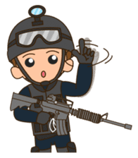 Carlos the SWAT sticker #12578902