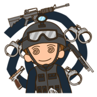 Carlos the SWAT sticker #12578908