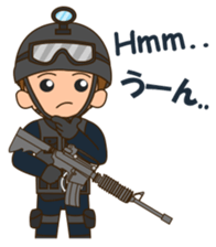 Carlos the SWAT sticker #12578914