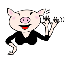 Mme.Pig sticker #12579169