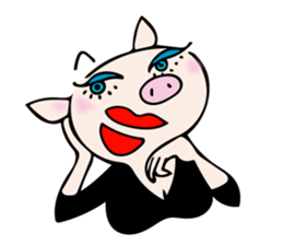 Mme.Pig sticker #12579199