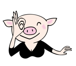 Mme.Pig sticker #12579202