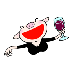 Mme.Pig sticker #12579203