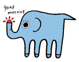 I can only draw a sideways elephants. sticker #12581110
