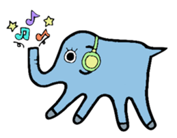 I can only draw a sideways elephants. sticker #12581129