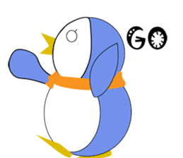 Blankly penguin sticker #12582060
