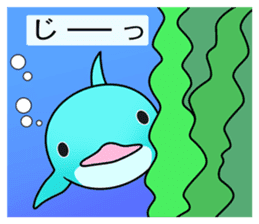 The cute dolphins sticker #12582080