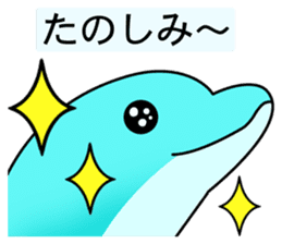 The cute dolphins sticker #12582091