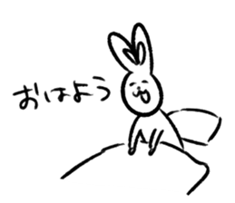 Happy rabbits sticker #12582281