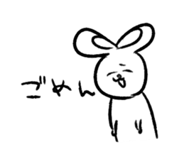 Happy rabbits sticker #12582285