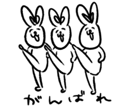 Happy rabbits sticker #12582294