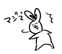 Happy rabbits sticker #12582298
