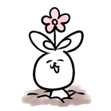 Happy rabbits sticker #12582304
