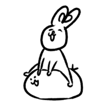 Happy rabbits sticker #12582307