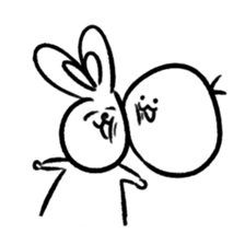 Happy rabbits sticker #12582308