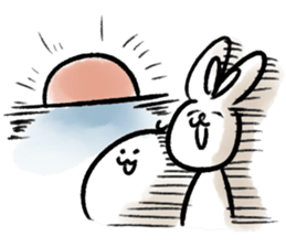 Happy rabbits sticker #12582309