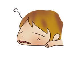 common girl stamp sticker #12582617