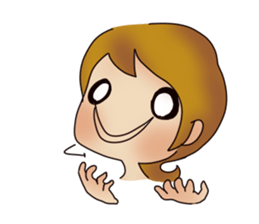 common girl stamp sticker #12582621