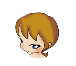 common girl stamp sticker #12582625